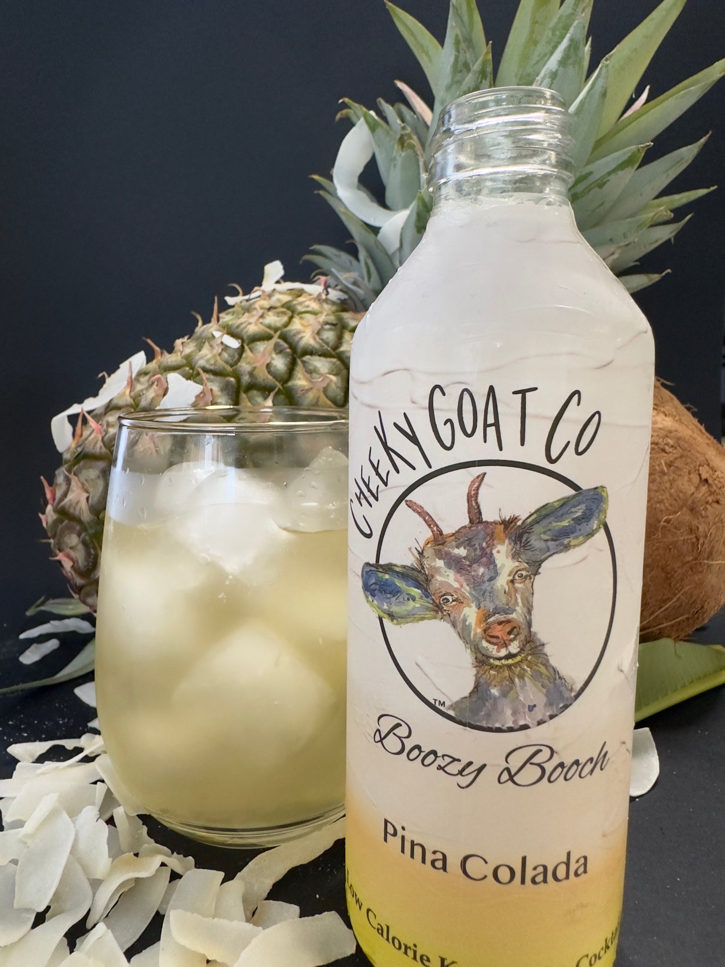 CHEEKY GOAT CO Boozy Booch PINA COLADA 12 PK