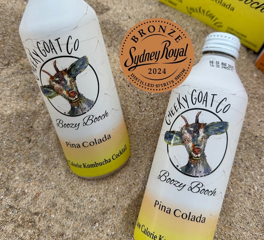 CHEEKY GOAT CO Boozy Booch PINA COLADA 12 PK